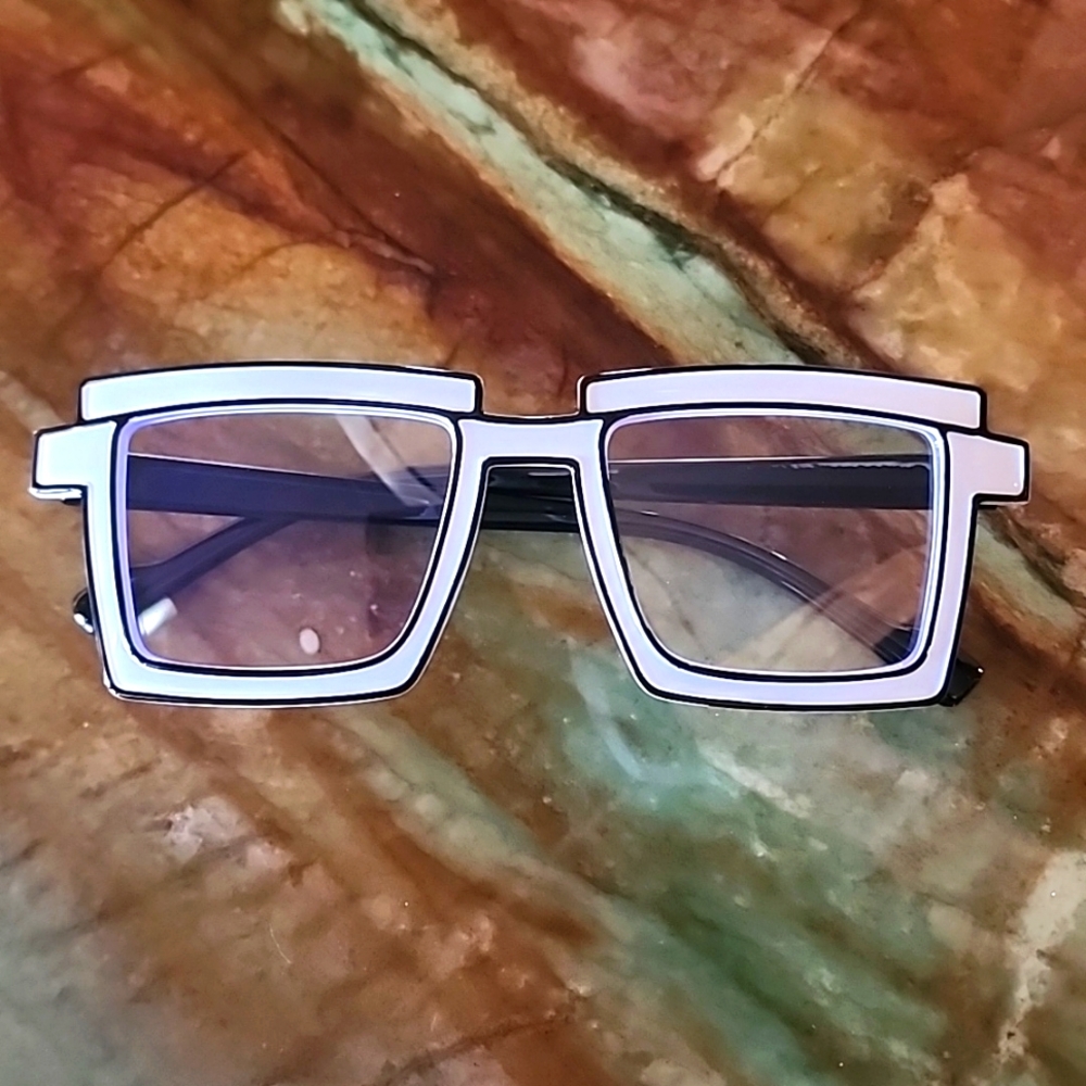 Anime Candy Color Square Glasses 👓